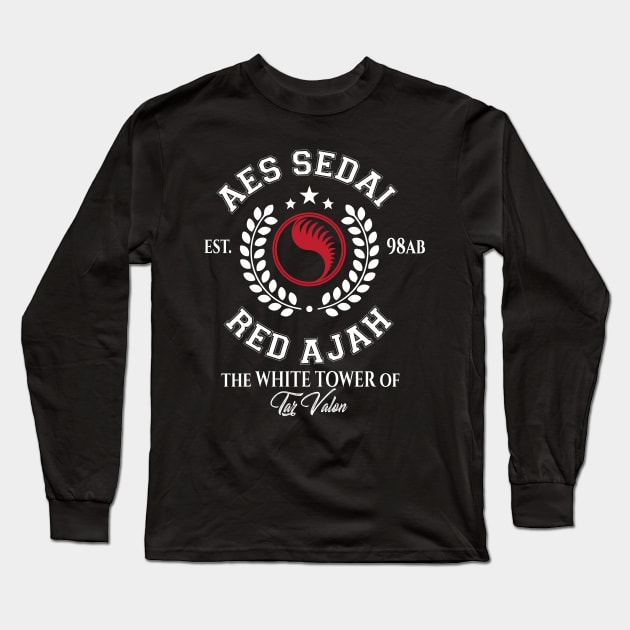 Red Ajah - aes sedai Long Sleeve T-Shirt by whatyouareisbeautiful